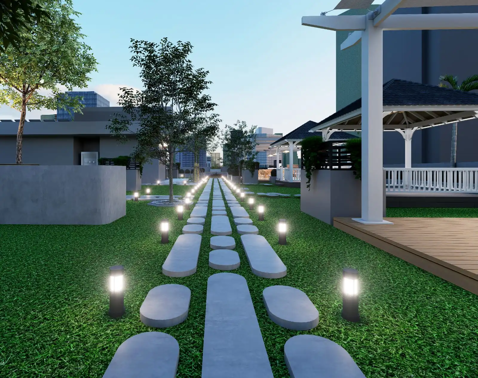 Footpath view AM Atuliyum Homes